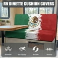 thumbnail image 4 of Uorisanigo RV Dinette Cushions - Replacement Mexico Flag Camper Cushion Covers - Washable Loveseat Sofa Furniture Protection for RV Camper Car Couch (1 Backrest & 1 Bench Covers), 4 of 7