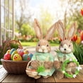 thumbnail image 4 of Easter Decoration Set Spring Home Decor, Bunny Decor for Home, Indoor, Tiered Tray, Spring Rabbit Stuffed Centerpiece Table, Easter Basket Stuffers Essentials for Women, Gnome Surprise, 4 of 7