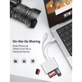 thumbnail image 4 of Lector de tarjetas SD MujuDoler para iPhone iPad USB-C de doble conector, 4 of 8