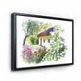 thumbnail image 3 of Designart 'Rural Village House On A Green Summer Day' Traditional Framed Canvas Wall Art Print, 3 of 5