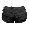thumbnail image 6 of Afdoent Shorts For Women Fashion Layered Lace Ruffle Sheer Mesh High Waist Elastic Waistband Casual Summer Shorts For Daily Wear And Outings Comfortable Women's Shorts, 6 of 6
