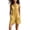 Yellow, variant on Cmfcve Women's Sleeveless Romper Stand Collar Half Button Down One Piece Short Jumpsuit Loose Wide Leg Casual Summer Overalls