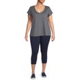 Terra & Sky Women's Plus Size Capri Leggings, 2Pack