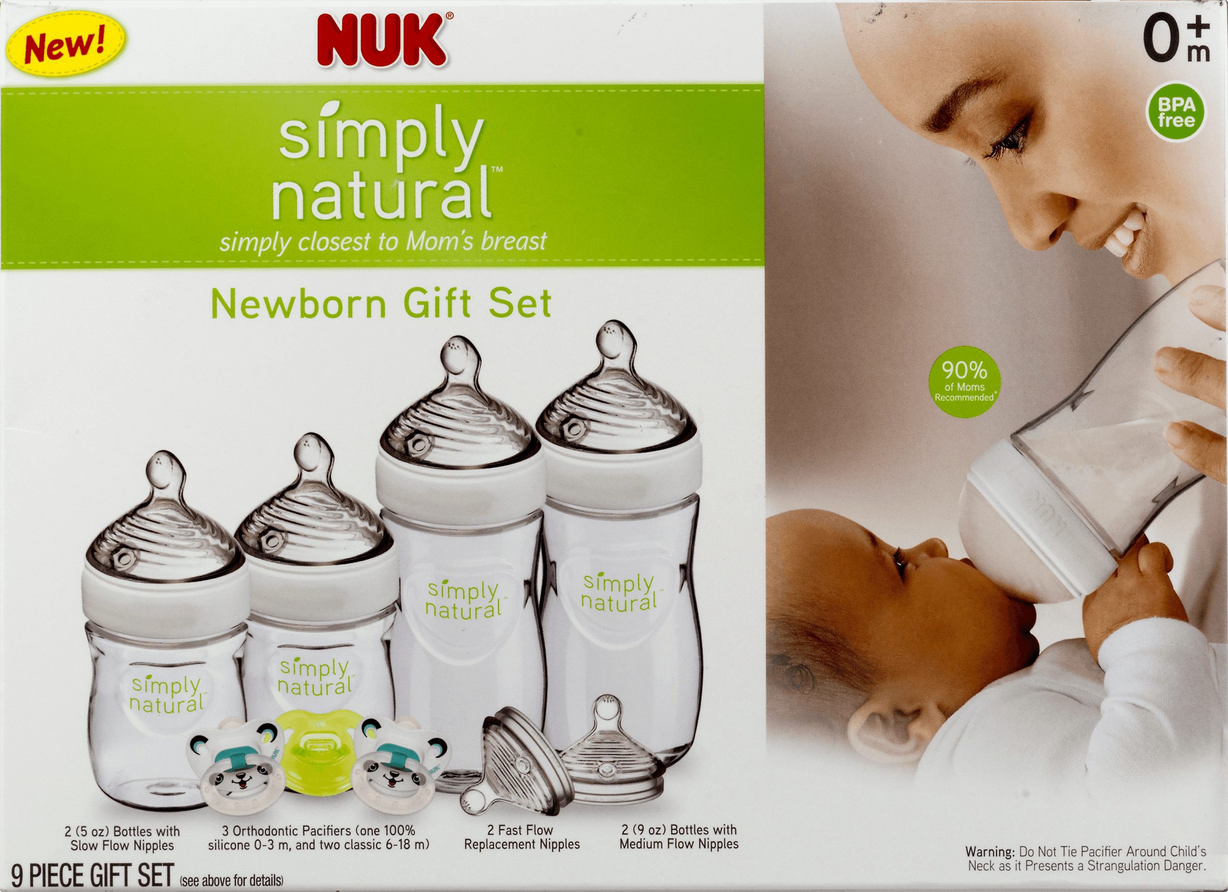 nuk simply natural newborn gift set