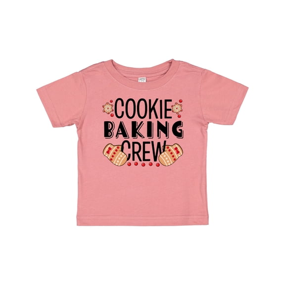 Inktastic Christmas Cookie Baking Crew with Oven Mitts Boys or Girls Baby T-Shirt