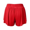 thumbnail image 6 of Athletic Running Shorts for Women Summer Elastic Waist 2 in 1 Double Layer Quick Drying Flowy Tennis Butterfly Shorts, 6 of 7