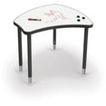 thumbnail image 2 of Hierarchy Shapes Desk with Porcelain Steel Dry Erase Marker Top Black Lges, 2 of 12