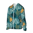 thumbnail image 2 of Haiem Tropical Leaves UPF 50+ Fishing Shirts for Men Long Sleeve UV Sun Protection Hoodie Non-Mask Outdoor Hiking Shirts, 2 of 9