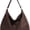 Coffee, variant on SPEKSEE Trendy Suede Crescent Shoulder Bag for Women Large Capacity Suede Purses for Work Travel College Tote Handbag