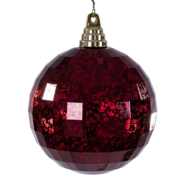 Adorno Navideño Vickerman Espejo Mercurio Borgoña de 4.75 cm