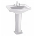 thumbnail image 5 of TOTO® Clayton® Rectangular Pedestal Bathroom Sink for Single Hole Faucets, Cotton White - LPT780#01, 5 of 7
