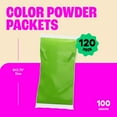 thumbnail image 3 of Color Powder Packets by Chameleon Colors - 120 Individual Assorted Holi Powder Bags - 100 Grams Each - 10 Color Variety, 3 of 8