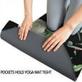 thumbnail image 3 of Pioneer Flower Floral Print Pattern Hot Yoga Mat Towel Non Slip for Hot Yoga - Quick-Drying Yoga Mat Cover with 4 Corner Pockets with Travel Bag - Hot Yoga Towel Non Slip 74"x26", 3 of 6