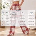 thumbnail image 3 of LUVDA Womens Plaid Pajama Pants Flannel Casual Stretch Wide Leg Pj Pants with Pockets Comfy Soft Lounge Sleepwear, 3 of 5
