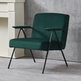 thumbnail image 2 of Yardi Yard Accent Arm Chairs for Bedroom, Comfy Reading Chair Upholstered Single Sofa Green, 2 of 10