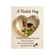 thumbnail image 1 of Abrazo de bolsillo para peluqueros caninos con tarjeta de felicitación de acrílico en forma de corazón. Abrazo de bolsillo para peluqueros de mascotas. Regalos de recuerdo de agradecimiento., 1 of 8