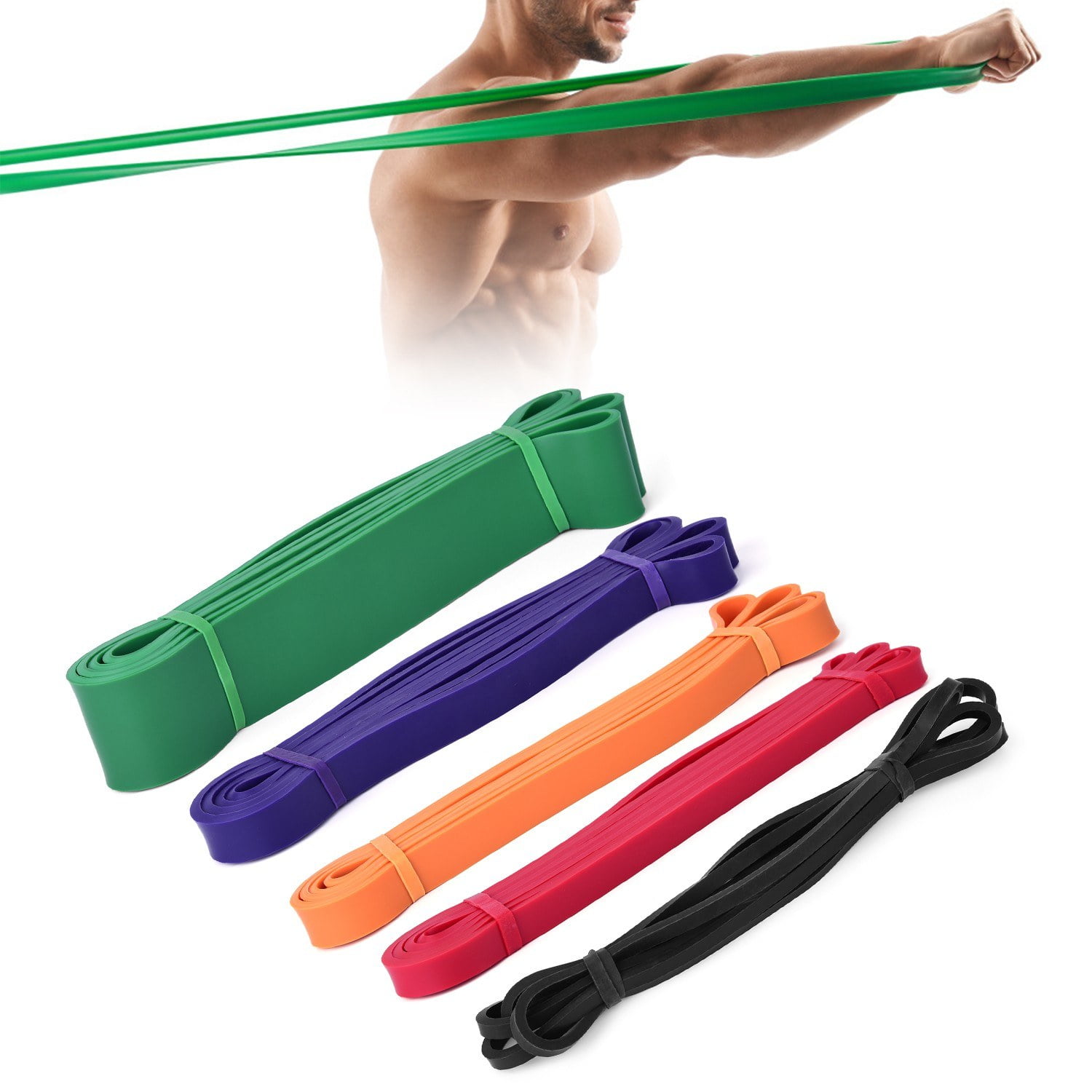 Natural Latex Resistance Loop Band for Pull-Up Assistance