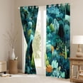 thumbnail image 3 of Manfei Jungle Trees Black Out Curtains for Teens Boys Girls,Botanical Plants Curtains Pack of 2 (42x63 Each),Woodland Theme Bedroom Curtains,Breathable Home Decor, 3 of 6