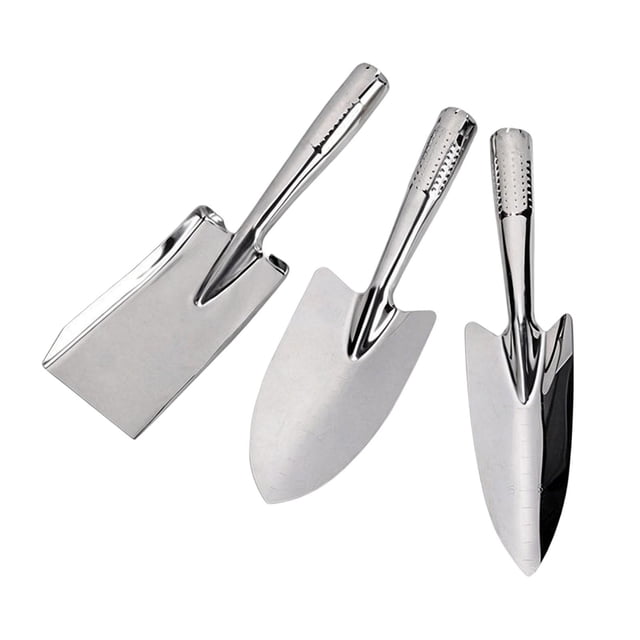 koolsoo 3Pcs Mini Garden Tools, Beach Toys, Compact, Small Portable Hand Tool Gardening Tools for Weeding Planting Digging Loose Soil Spades