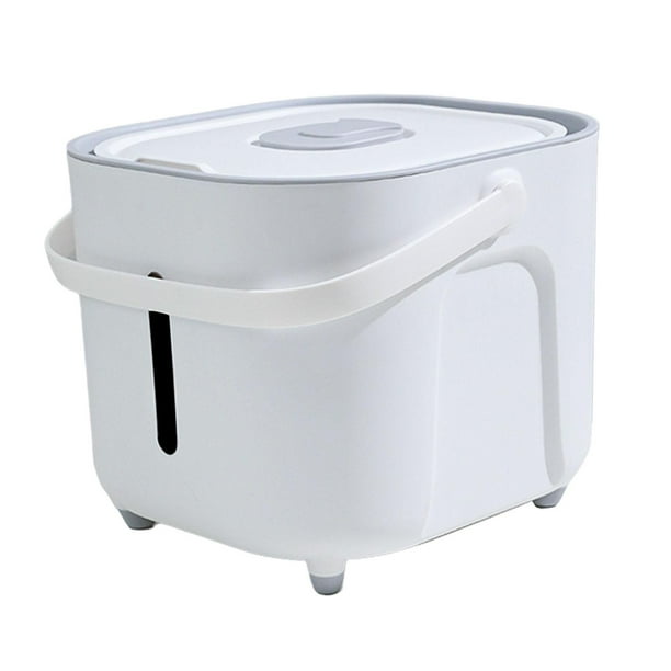 Contenedor de almacenamiento de comida para perros y gatos, hermético, portátil, con asa, para cachorros y gatos S