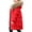 Red, variant on Girls Winter Long Coat Warm Puffer Down Jacket Zip Up Long Sleeve Fa𝗎x F𝗎r Removable Hooded Thick Winter Padded Parka Down Coat Puffer Jacket Snowsuit Cold Gear