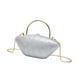 thumbnail image 3 of Bolso de mano de noche, elegante, ligero, con asa y cadena, bolso cruzado para calle Blanco, 3 of 9