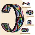 thumbnail image 2 of Compatible avec Fitbit Versa 2 Bracelets Femmes Hommes, 2 Pack Bracelet Élastique Réglable en Nylon Doux de Remplacement pour Fitbit Versa 2/Versa/Versa Lite/SE Montre Intelligente Aztec Tissage Coloré/coloré, 2 of 7