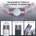 thumbnail image 6 of Hotpom for iPhone 16 Frameless Metal Case with 360° Rotating Magnetic Stand, Protective Shock Grade Shell,Pink, 6 of 8