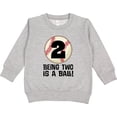 thumbnail image 2 of Inktastic 2nd Birthday Baseball 2 Year Old Boy Toddler Sweatshirt, 2 of 4