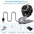thumbnail image 2 of maskred Charger Aluminum Alloy Rotating Smartwatch Charging Dock Bracket Station Office Travel Electronics Charge Adapter Gray 1Set, 2 of 6