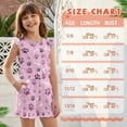 thumbnail image 6 of ZIATUBLES Pink Bone Paw Print Girls Summer Romper Ruffle Cap Sleeves One-Piece Short Jumpsuit Soft Comfort Kids Casual Playsuit with Pockets for 5-6 Y, 6 of 6