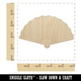 thumbnail image 2 of Japanese Fan Wood Shape Unfinished Piece Cutout Craft DIY Projects - 4.70 Inch Size - 1/4 Inch Thick, 2 of 7