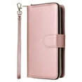 thumbnail image 6 of Allytech Samsung Galaxy S23 Plus Wallet Case with 9 Card Slots & Zipper Pouch for Women Men, Magnetic Closure Kickstand Durable PU Leather Wristlet Strap Folio Flip Luxury Cover - Rosegold, 6 of 8