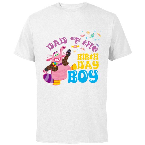 Disney and Pixar’s Inside Out Family Dad of the Birthday Boy - Short Sleeve Cotton T-Shirt for Adults - Customized-White