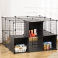 thumbnail image 2 of PawHut 56 Panels Pet Playpen Small Animal Cage for Rabbit, 2 of 10