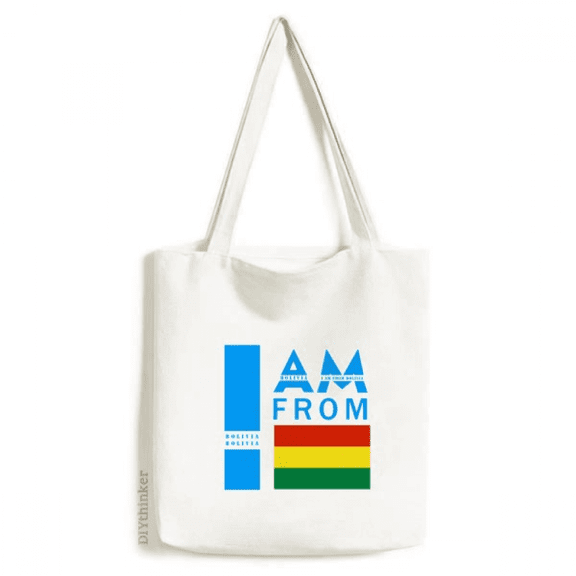 I Am From Bolivia Tote Canvas Bag Shopping Satchel Casual Handbag