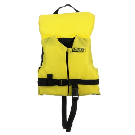 Seachoice 86500 Type III Life Jacket - Adjustable General Purpose Vest, Bright Yellow, Infant - up to 30