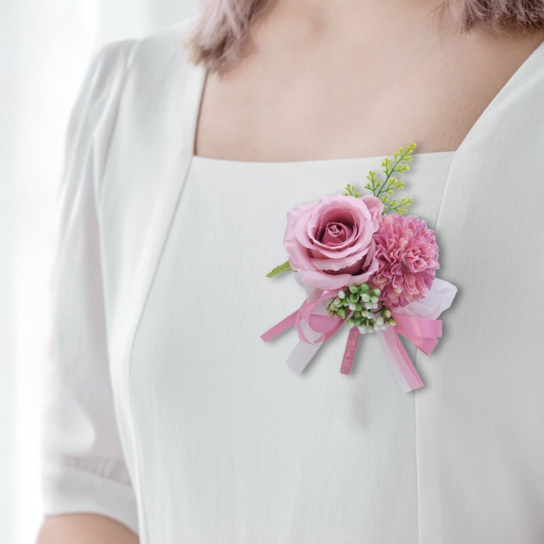 silk flower pins for dresses Amazon.com: 9.5 CENTIMETER Jasmine Fabric Flower Brooch Pin With Lovely Box Purple-Pink Flower Pins Brooch Handmade Gift For Her, Mother's Day, Wedding Anniversary, Handmade Gifts Idea: Clothing, Shoes & Jewelry
