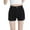 Black2, variant on yillto Womens Summer Shorts High Waist Basic Causal Short Pants Ladies Fashion Solid Color Shorts