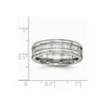thumbnail image 6 of Stainless Steel Polished with CZ Ring Size: 8; for Adults and Teens; for Women and Men, 6 of 6