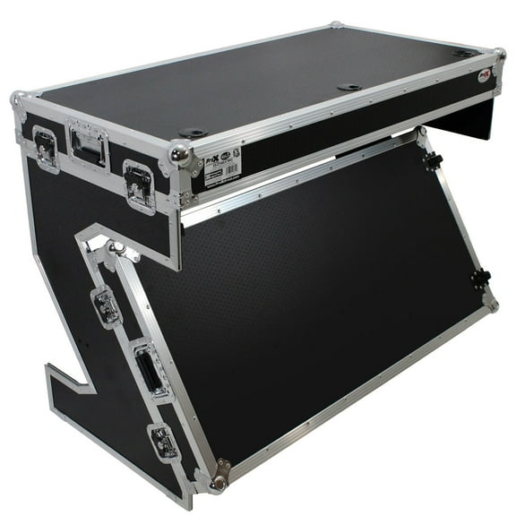 ProX XS-ZTABLE Z-Style DJ Table Portable Flight Case with Handles and Wheels