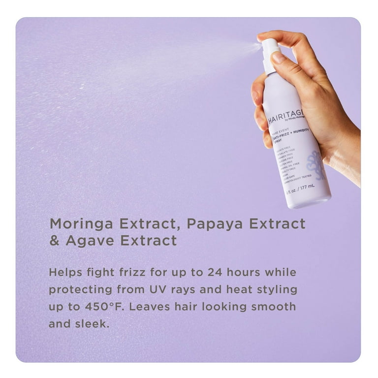Hairitage Mane Event Anti-Frizz + Heat Protectant Spray, 6 fl oz photo 3