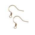 thumbnail image 1 of 1 Pair Earring Hook DIY Craft Homemade Professional Craftsman Earhook Dangling Hooks Clasp Fitting Jewelry Making Findings Handicraft Accessory Gold, 1 of 6