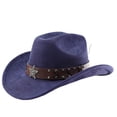 thumbnail image 3 of Western Cowboy Hat With Curved Brim For Outdoor Travel And Riding Adventures In Country Style, 3 of 3