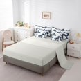 thumbnail image 3 of Homewish Vintage Daisy Floral 7-Piece Twin Bedding,Boho Geometric Art Bedding Comforter Set,White Blue,Light Gray Reversible, 3 of 8
