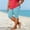 Blue, variant on XPMWRP Women's Plus Size Scalloped Split Hem Stretch Biker Bermuda Shorts Slim Fit Summer Casual Knee Length Short Pants Army Green XXXXXL