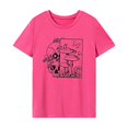 thumbnail image 1 of Camiseta para mujer con cuello redondo y manga corta suave para senderismo, caminar, viajar S, 1 of 7