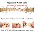 thumbnail image 2 of Elegante correa de reloj REALSIGN de metal para Apple de 38 mm con colgantes, 2 of 8