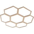 thumbnail image 2 of 38"OD x 16 1/4"ID x 1/4"T Florin Wood Fretwork Pierced Ceiling Medallion, Alder, 2 of 3
