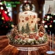 thumbnail image 4 of Adornos navideños, adornos navideños, regalos navideños, vela navideña, bosque, adorno acrílico plano 2D, festival navideño, fiesta en casa, decoración de escritorio, soporte acrílico, 4 of 6